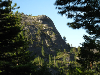 Looking South at rock around Camp Irene